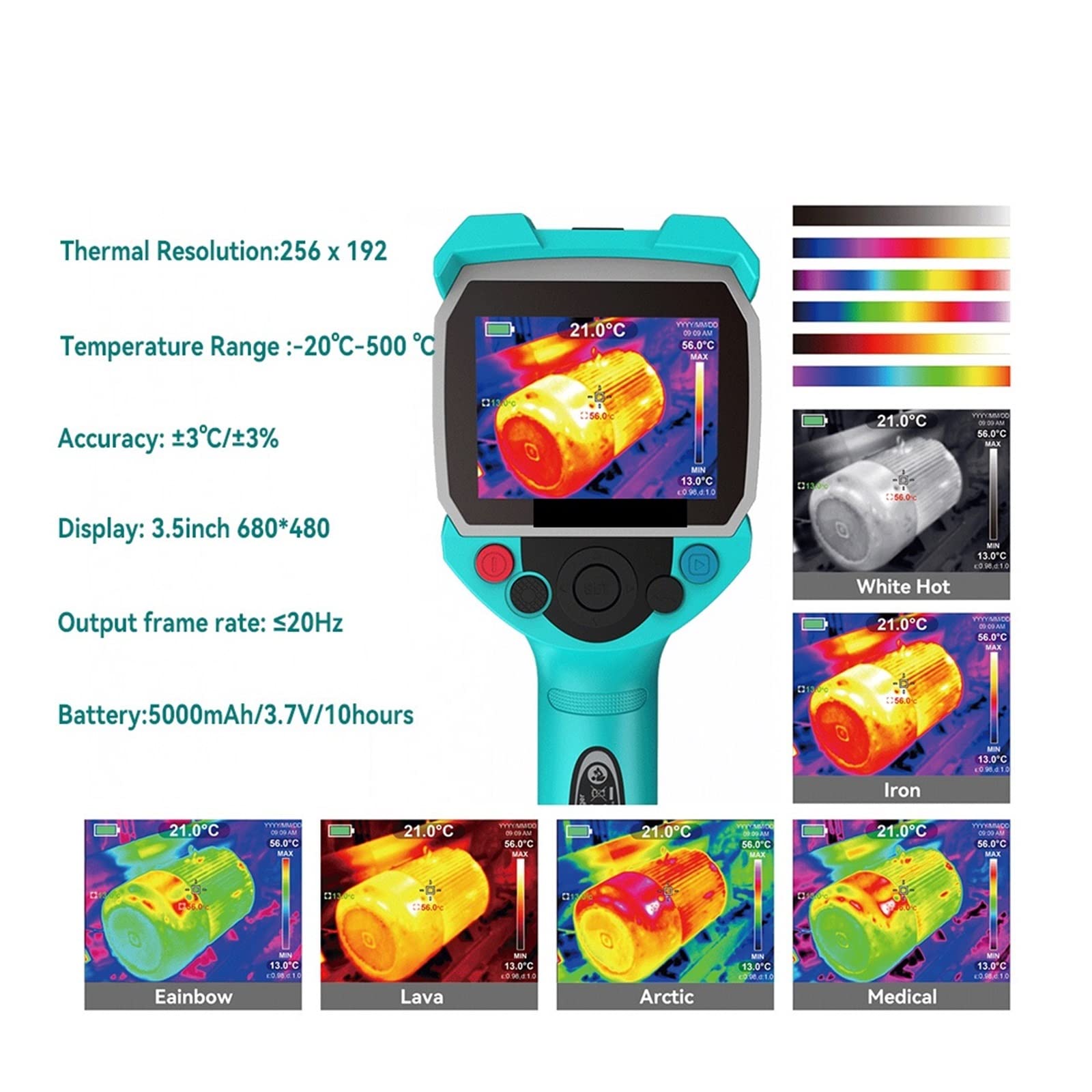 Amazon.co.jp: サーモグラファーカメラ サーモグラフィー 256*192